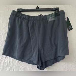 NWT Wild Fable modal blend  gray lounge shorts, elastic waist, pockets; size L